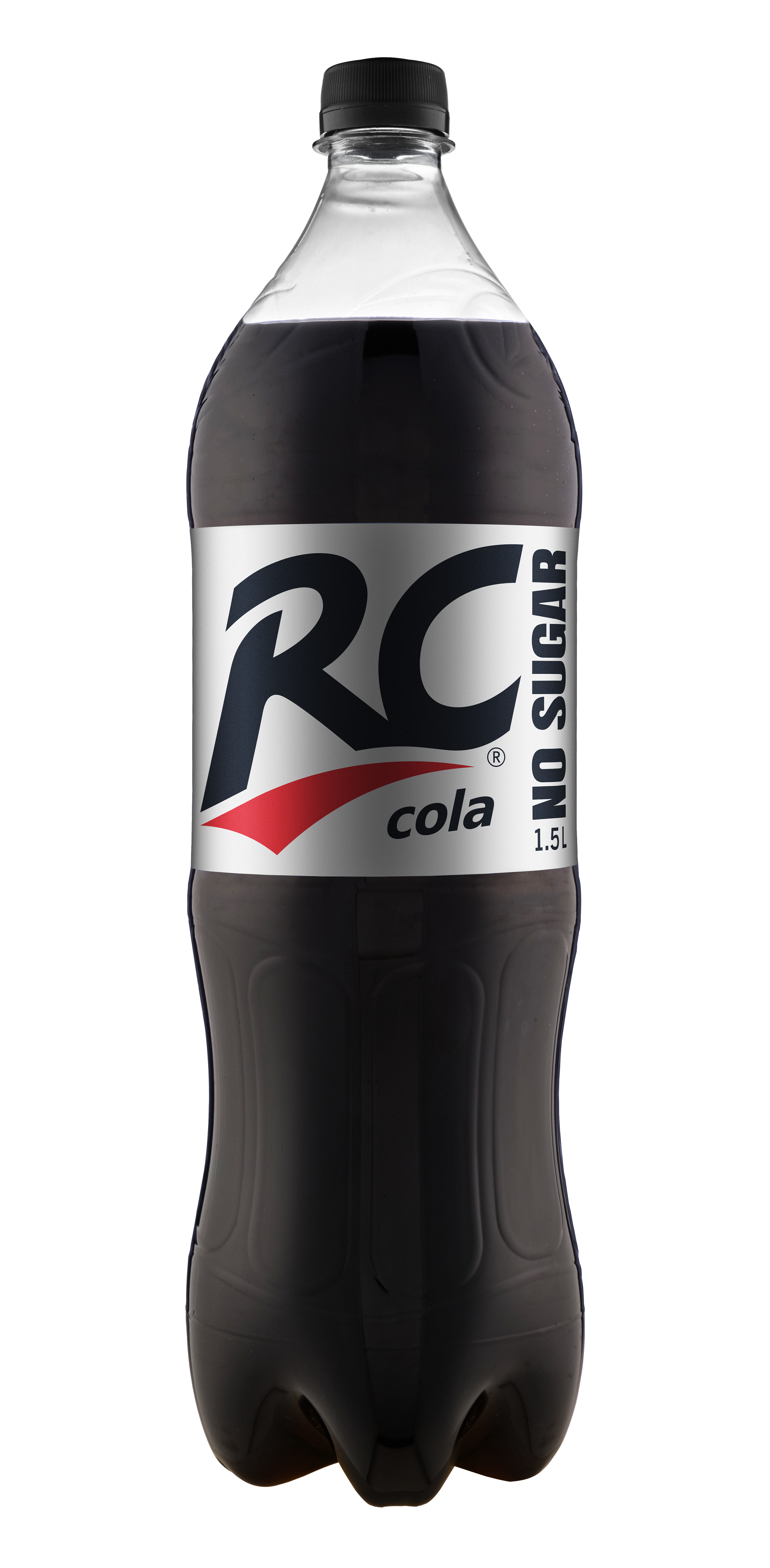 Gazuotas gėrimas su saldikliais RC COLA No Sugar, 1,5 L