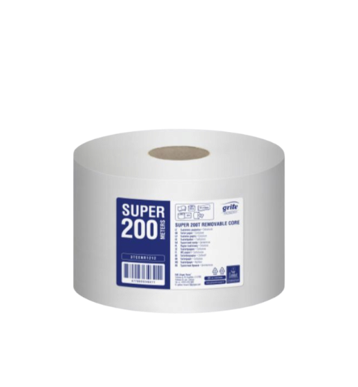 GRITE Super 200T Removable Core tualetinis popierius