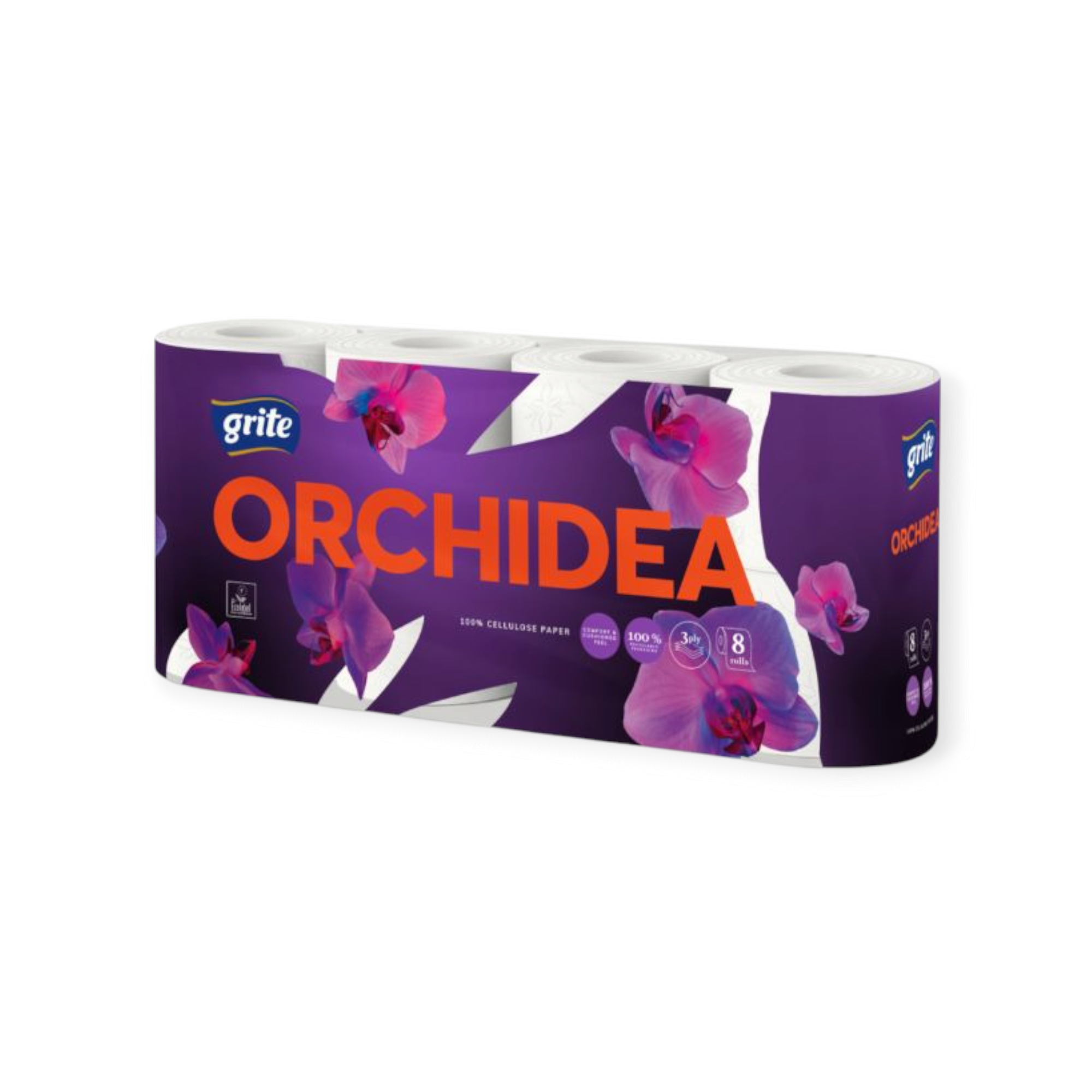 GRITE Orchidea tualetinis popierius  8 rit.