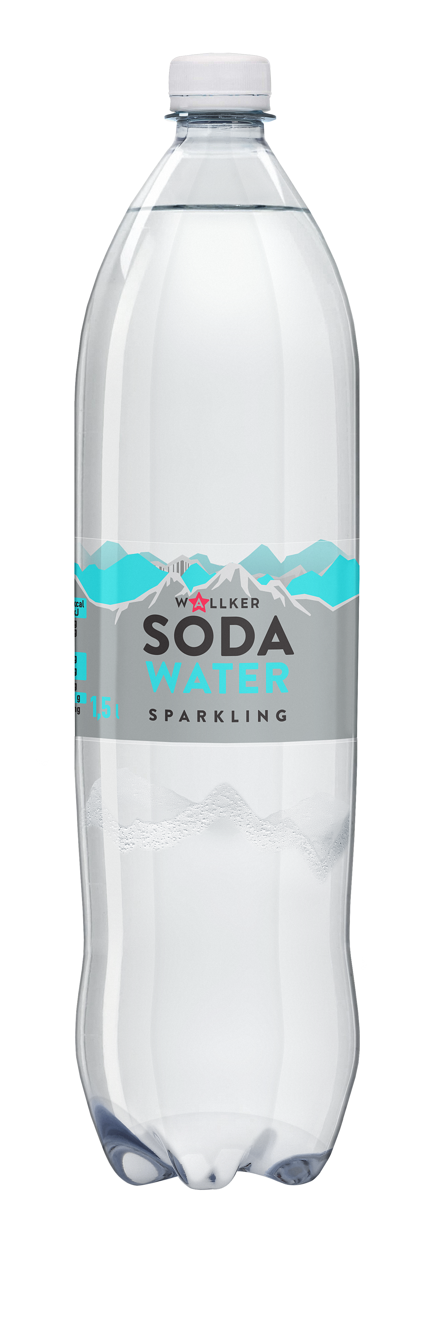 WALLKER Soda Water 1,5 L gazuotas stalo vanduo