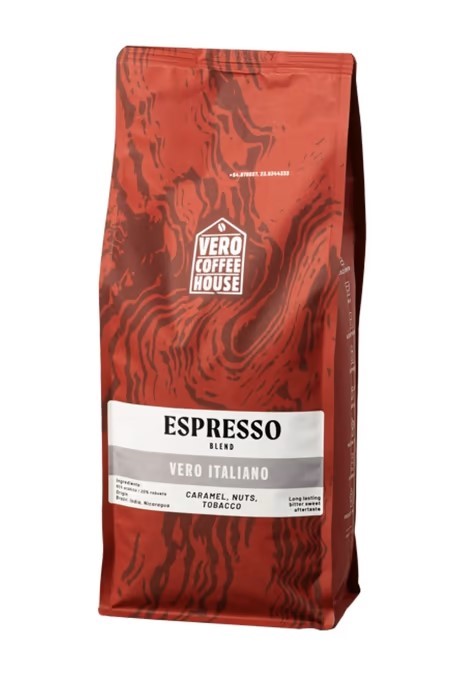 Vero Coffee Espresso Cafe Crema kavos pupelės, 1 kg