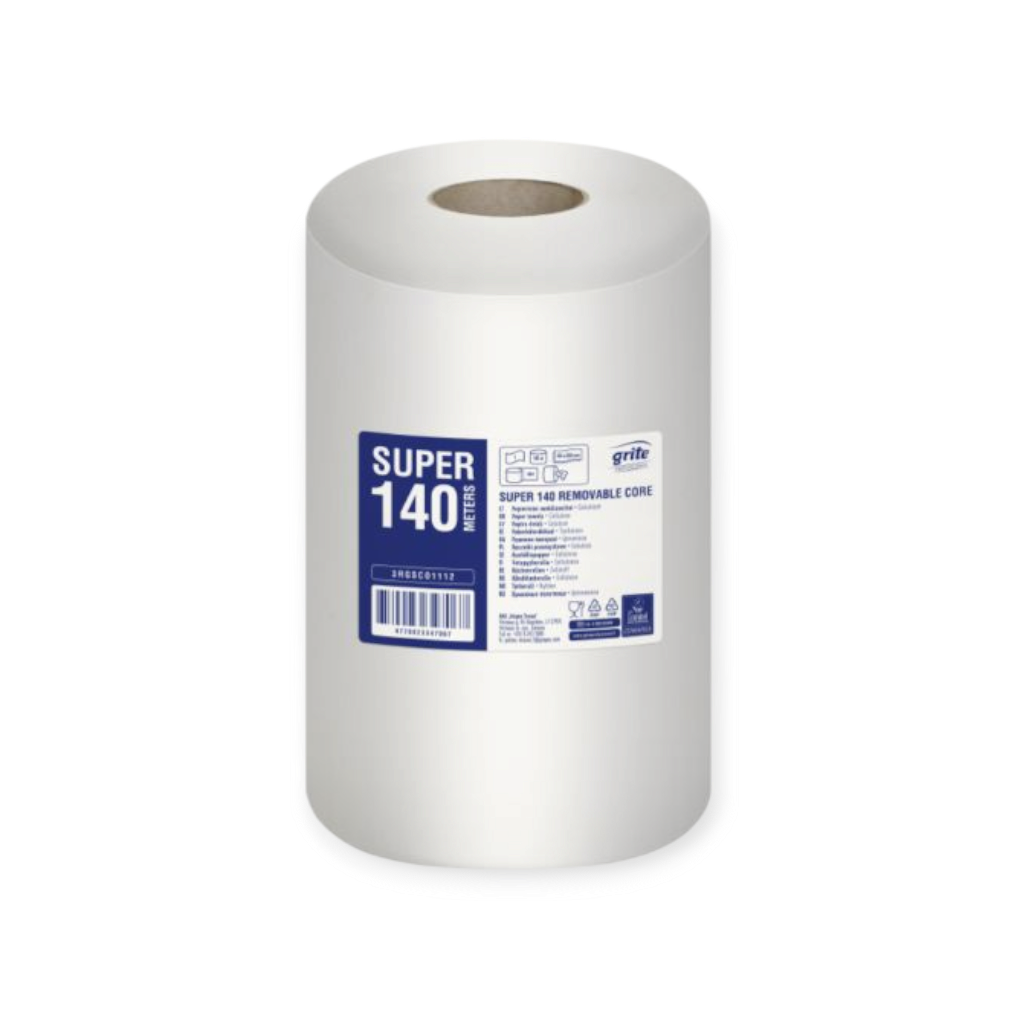GRITE Super 140 Removable Core popieriniai rankšluosčiai