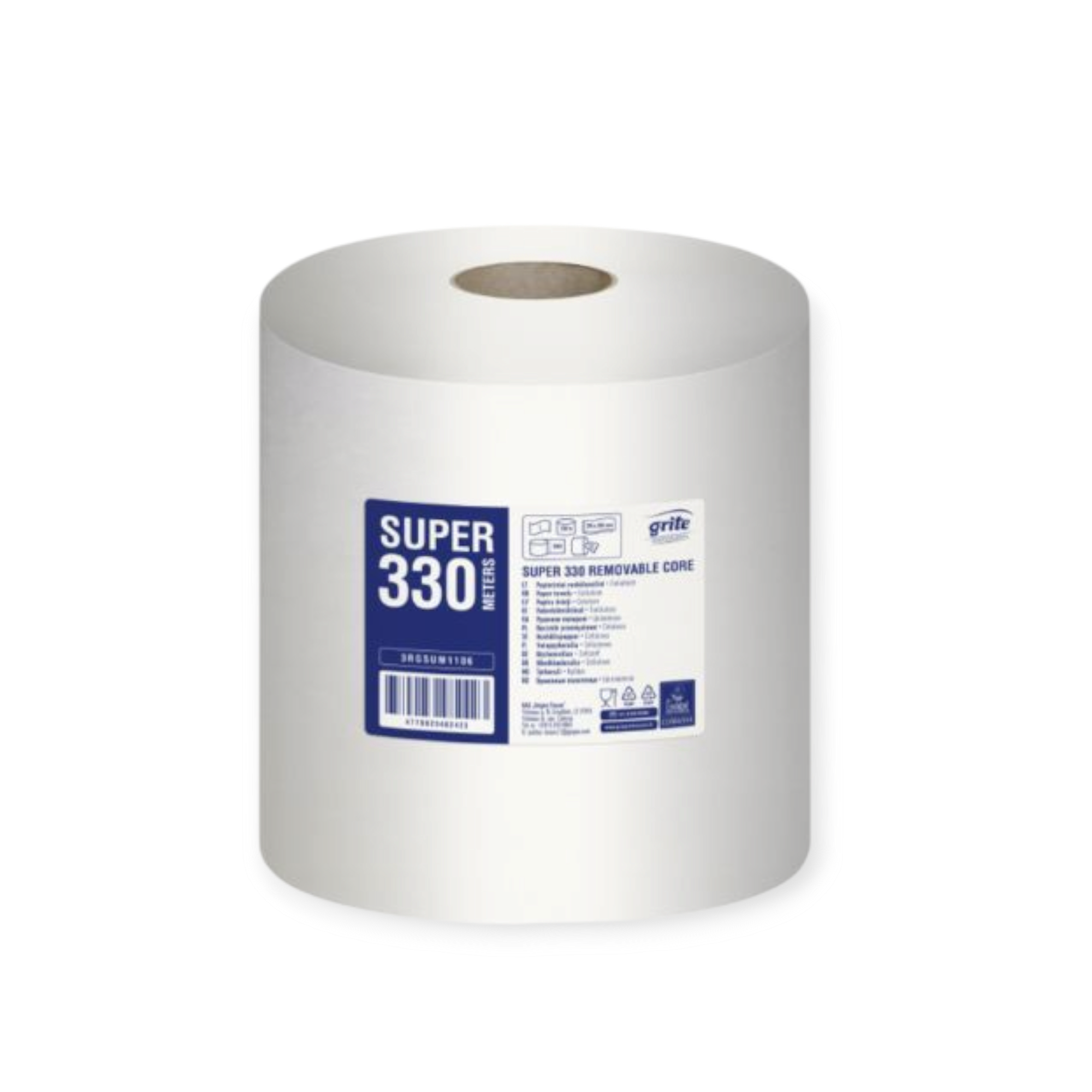 GRITE Super 330 Removable Core popieriniai rankšluosčiai