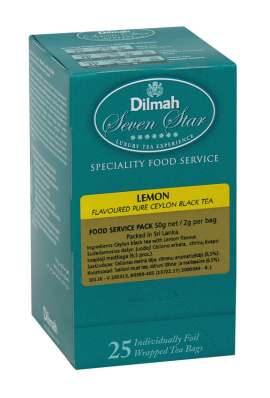 DILMAH juodoji Ceilono arbata Lemon, 25 pakeliai