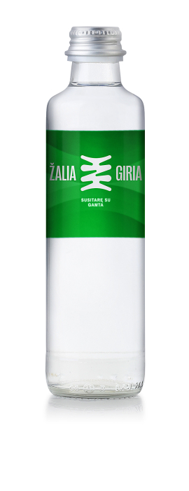 Gazuotas geriamasis vanduo ŽALIA GIRIA, 0,25 L 