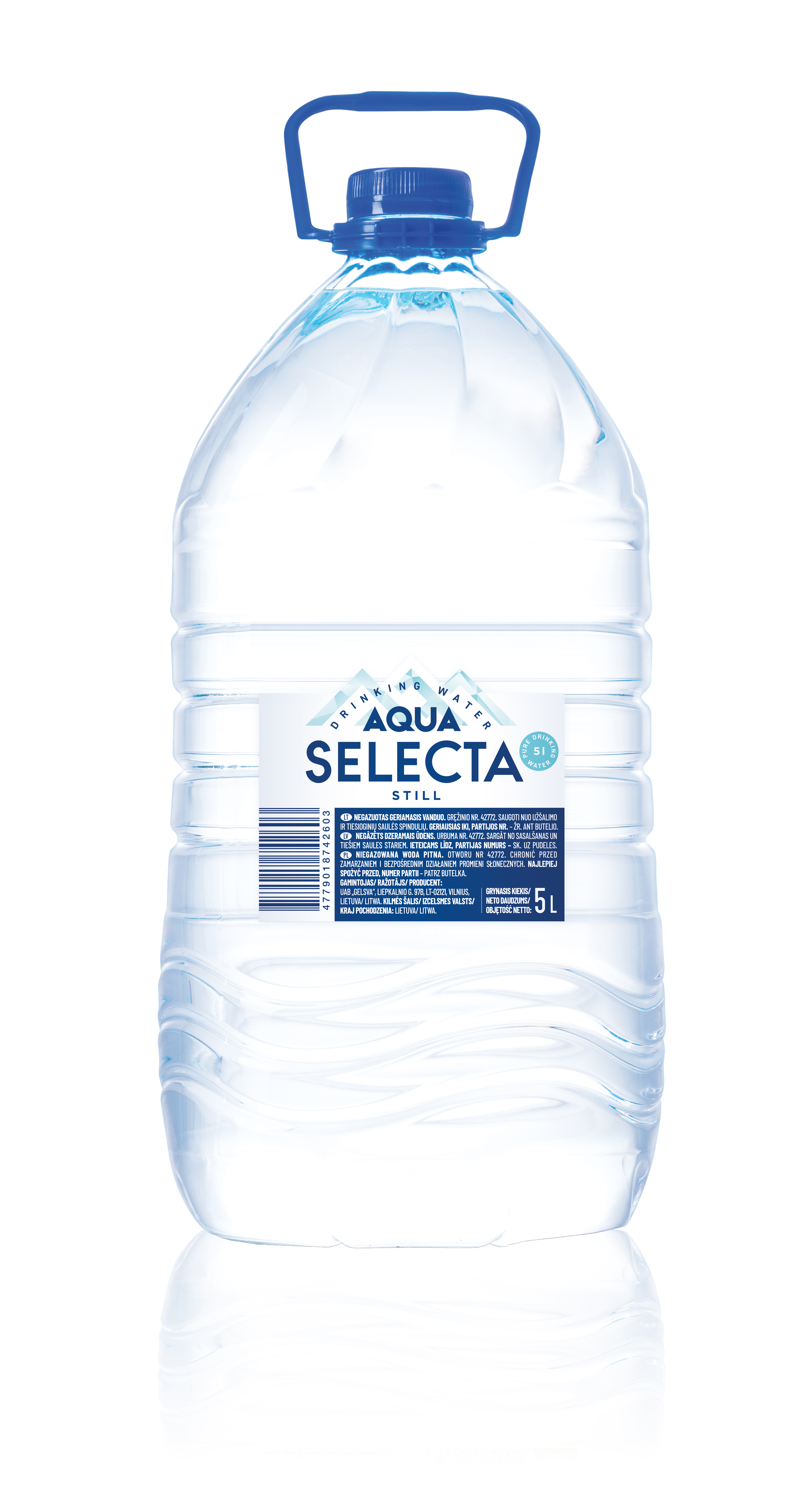 Negazuotas geriamasis vanduo AQUA SELECTA, 5 L