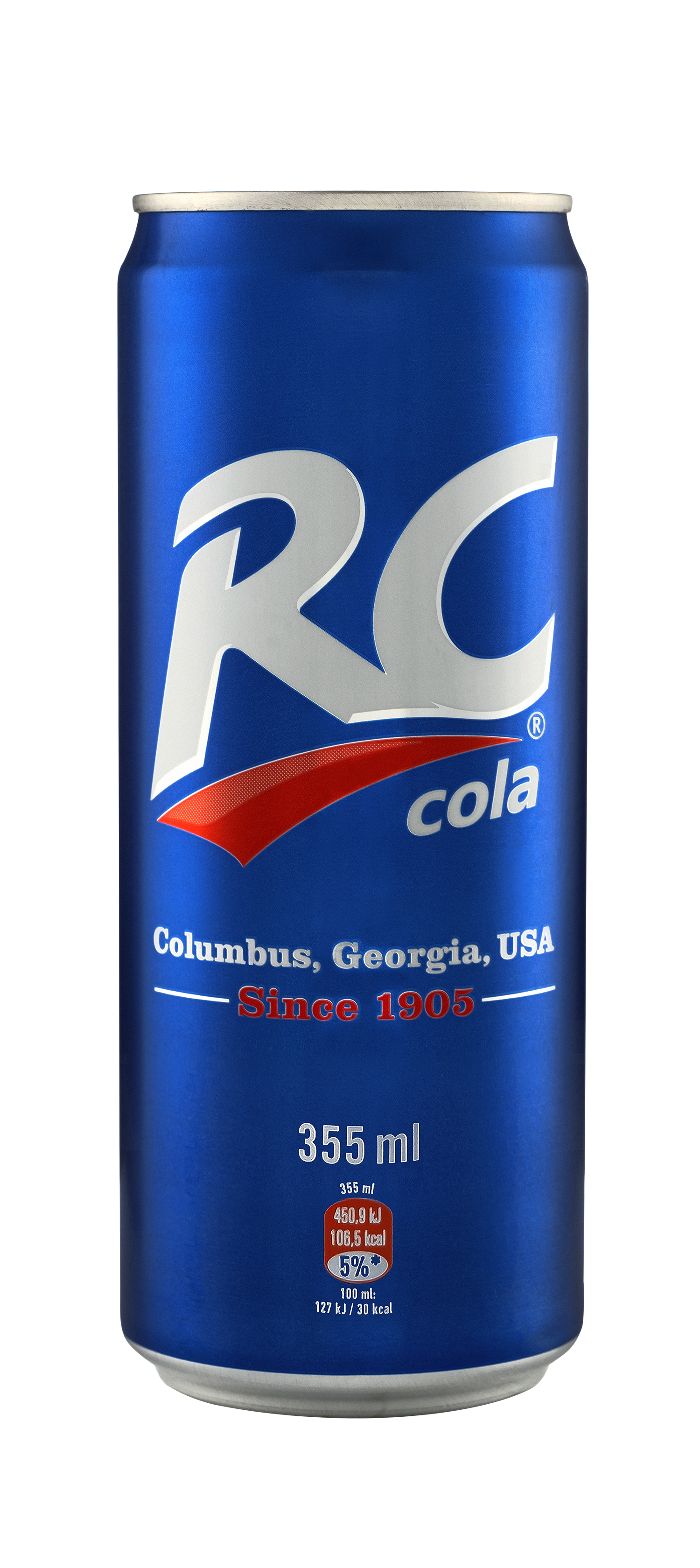 Gazuotas gaivusis gėrimas RC Cola 0,355 L skardinėje
