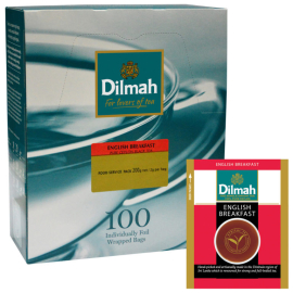 DILMAH juodoji arbata English Breakfast 100 pakelių, 200 g 