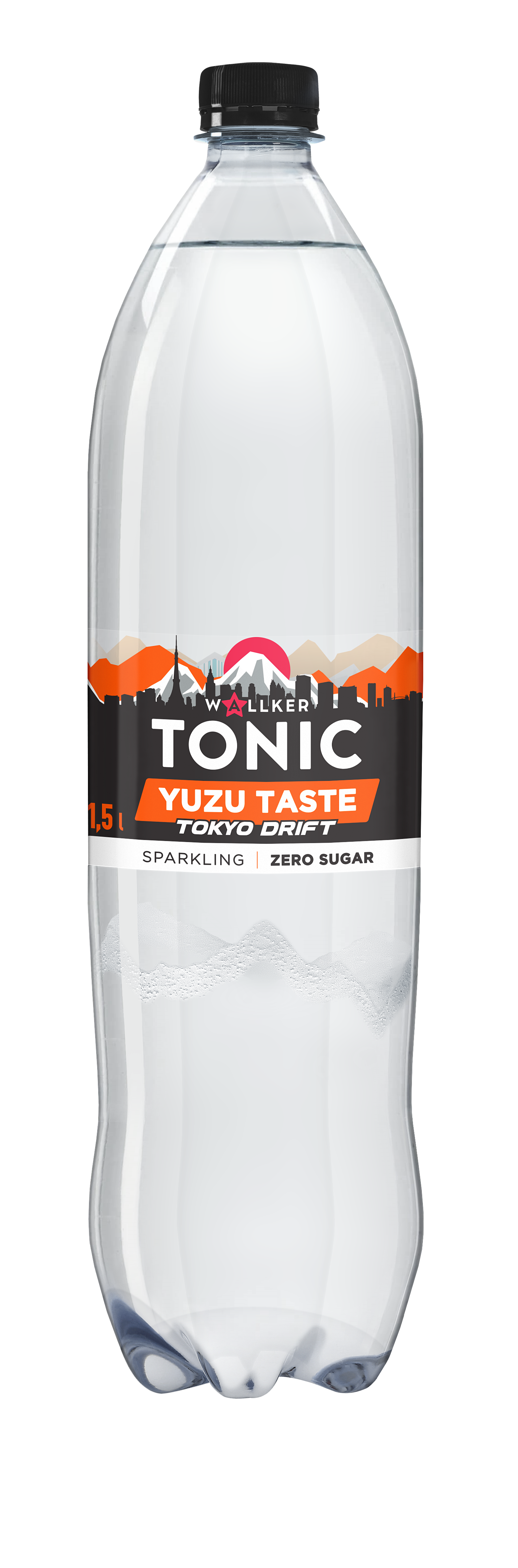 WALLKER Tonic Yuzu Zero Sugar 1,5 L gaz. arom. gaivusis gėrimas