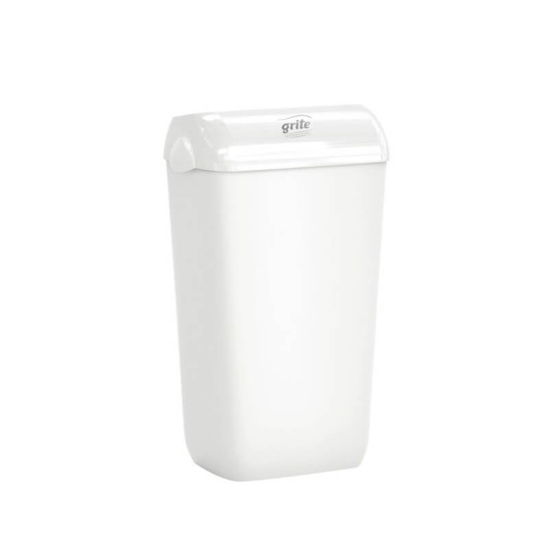 GRITE šiukšlių dėžė ir dangtis, balta, 23l
